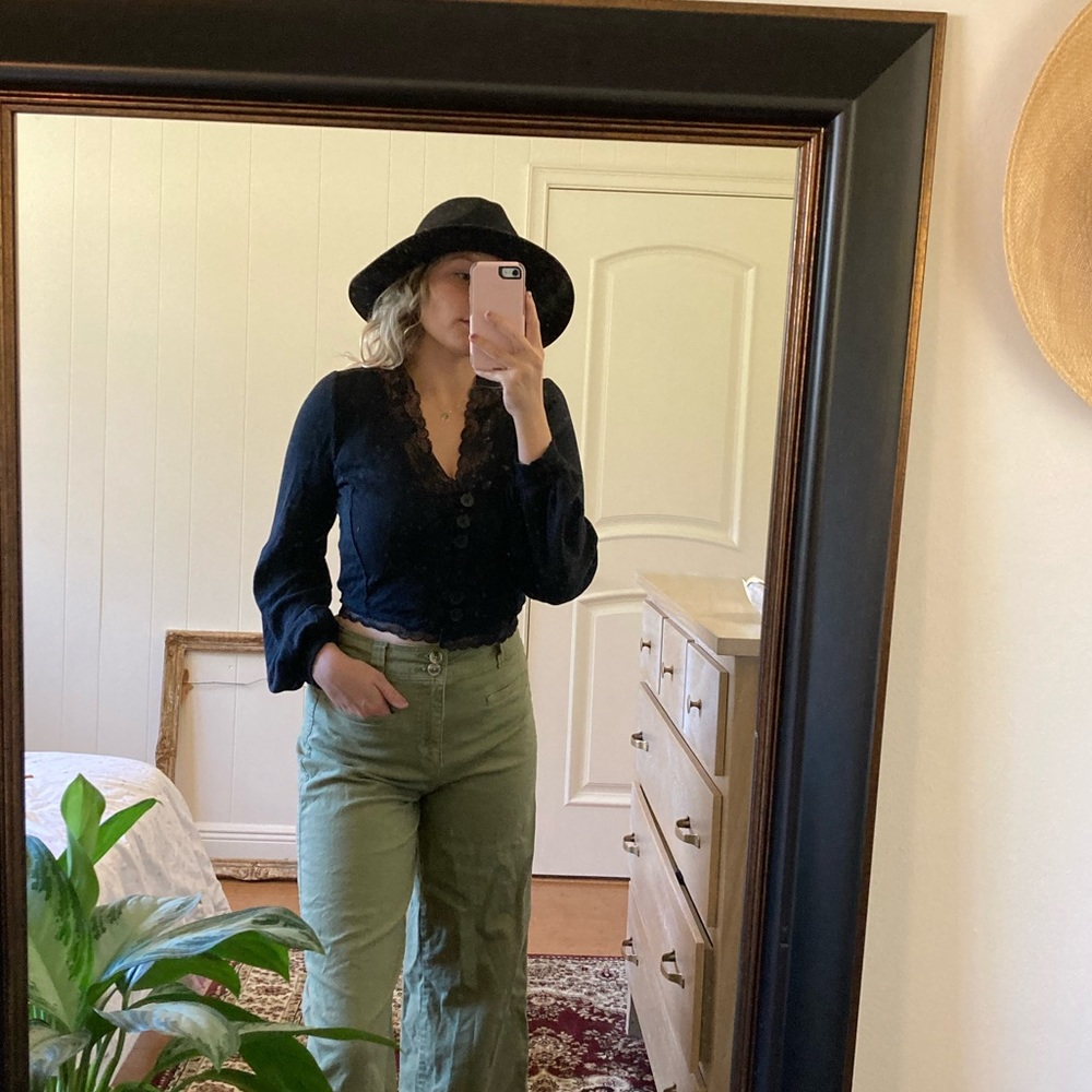 Free people long sleeve button up